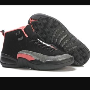 Air Jordan 12 Retro GS 'Black Siren Red'